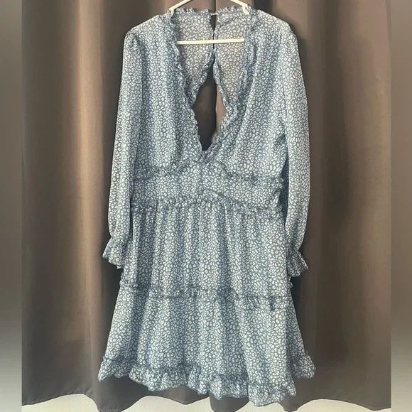 blue hydrangea maxi dress Final Sale Plus Size Off the Shoulder Long Sleeve Dress in Pink & Blue Zebra Print